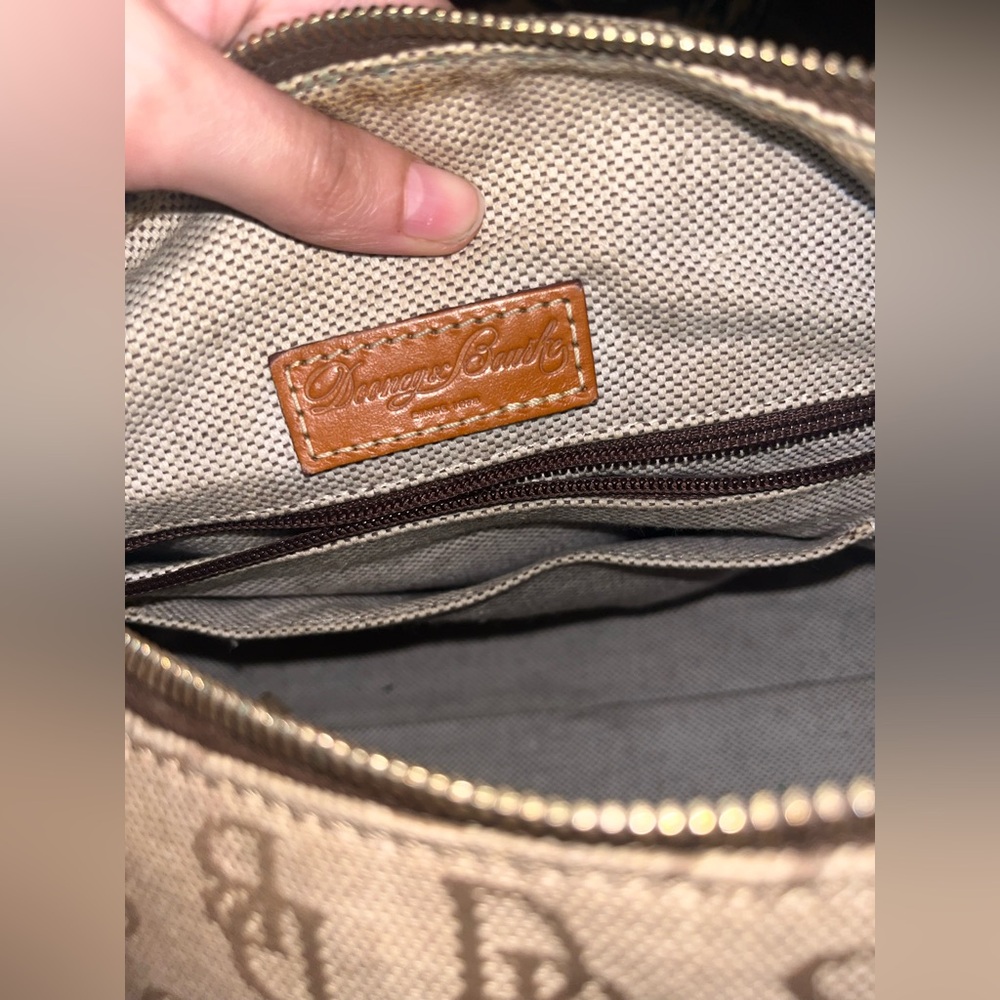 Dooney & Bourke tan brown signature canvas hobo bag - Picture 11 of 15